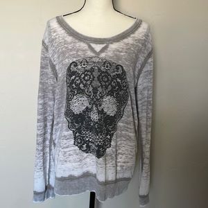 EXPRESS burn out sweatshirt size M